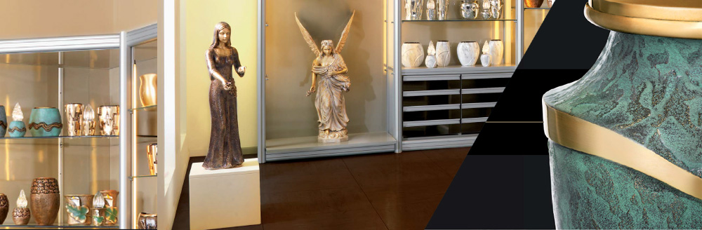 GR8 Set Urne Funerarie In Marmo Bianco – Urna Grande + 4 Mini Urne In Alluminio Con Custodia Velluto